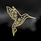 Die Cut Vinyl Decal - Hummingbird Wildflowers