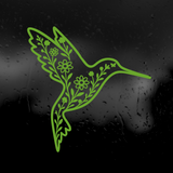 Die Cut Vinyl Decal - Hummingbird Wildflowers