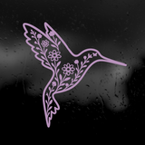 Die Cut Vinyl Decal - Hummingbird Wildflowers