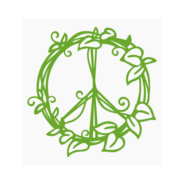 Die Cut Vinyl Peace Sign Vine Dye Cut Decal