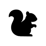 Pack Of Oracal 751 Vinyl Retractable Screen Door / Window Screen Decals - Squirrel