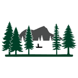 New 2026 Die Cut Vinyl Fishing Scene Decal
