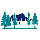 New 2026 Die Cut Vinyl Fishing Scene Decal