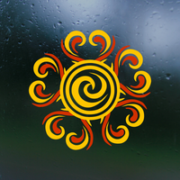 Waterproof Die Cut Vinyl Sun Decal - Truck / Car / Laptop Decal Sticker