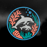 Die Cut Vinyl Decal - Dolphin Mama