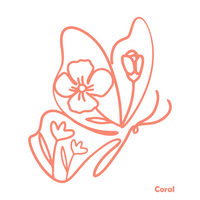 Die Cut Vinyl Line Art Butterfly Vinyl Decal / Sticker Decal