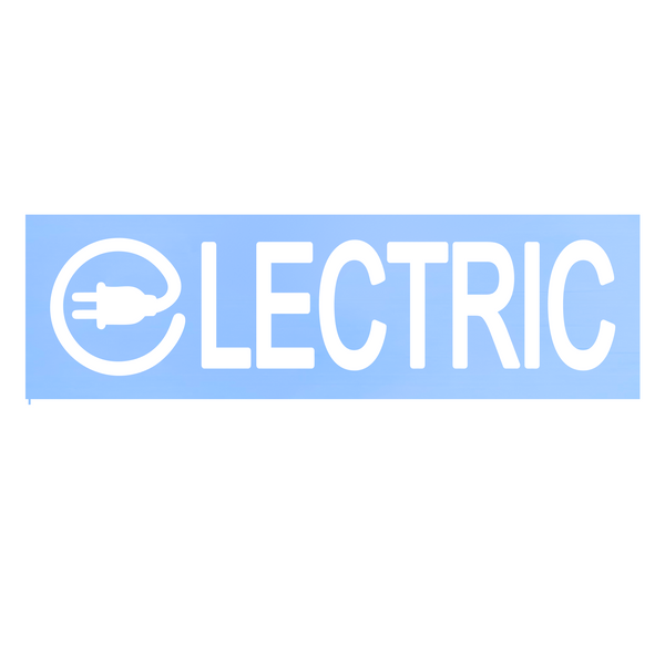 Die Cut Vinyl "Electric" Vehicle Decal
