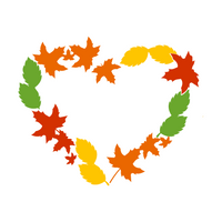 decals, leaf decals, leaf heart decals, decal shop, vinyl decals, sticker decals, car decal, fall decals, fall themed decal, leaf heart decal