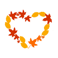 decals, leaf decals, leaf heart decals, decal shop, vinyl decals, sticker decals, car decal, fall decals, fall themed decal, leaf heart decal