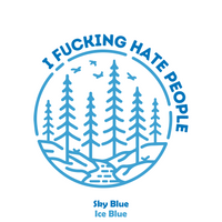 Funny Die Cut Vinyl "I F-ing Hate People" Decal - Waterproof Vehicle, Camper, Window Decal
