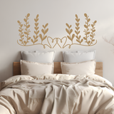 Die Cut Vinyl Boho Heart & Plant Wall Decal - Living Room Decal, Bedroom Decal, Bathroom Decal