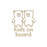 Bear Themed Kids / Twins / Triplets  On Board Die Cut Vinyl Decal