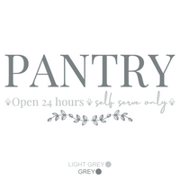 Die Cut Vinyl Pantry Door / Wall Decal - Kitchen Decor