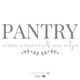 Die Cut Vinyl Pantry Door / Wall Decal - Kitchen Decor