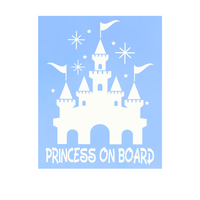 Die Cut Vinyl Princess / Prince On Board Baby On Board Decal -  Window / Vehicle Decal
