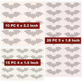 45pc Die Cut Vinyl Bat Decal Pack - DIY Halloween Decor