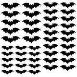 45pc Die Cut Vinyl Bat Decal Pack - DIY Halloween Decor