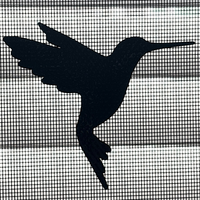 Pack of 6 Humming Bird Decals For  Retractable Screen Door / Window Screen - Oracal 751 Vinyl