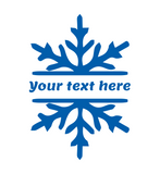 Die Cut Vinyl Customizable Snowflake Monogram Decals - Christmas Crafts