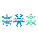 Die Cut Vinyl Customizable Snowflake Monogram Decals - Christmas Crafts