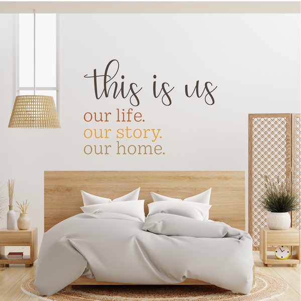 Die Cut Vinyl "This Is Us" Wall Decal
