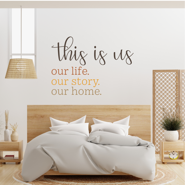 Dye Cut Vinyl "This Is Us" Wall Decal
