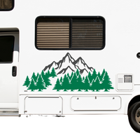 New Die Cut Vinyl Outdoor Scene Decal - Waterproof Large Vehicle / Camper Decal