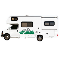 New Die Cut Vinyl Outdoor Scene Decal - Waterproof Large Vehicle / Camper Decal