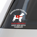 Service Dog Decal - Die Cut Vinyl Vehicle Decal - Get Decaled