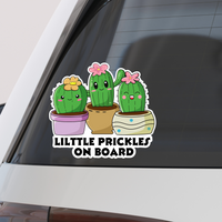 Waterproof "Little Prickles On Board" Sticker Decal