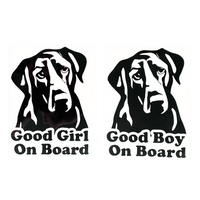 Die Cut Vinyl "Good Girl / Boy" Dog Themed Decal - Vehicle Decal