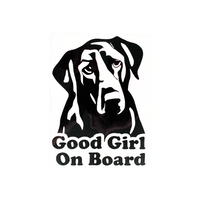 Die Cut Vinyl "Good Girl / Boy" Dog Themed Decal - Vehicle Decal