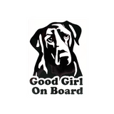 Die Cut Vinyl "Good Girl / Boy" Dog Themed Decal - Vehicle Decal