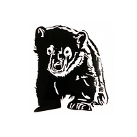 Die Cut Vinyl Bear Cub Decal - Vehicle Decal, Window Decal