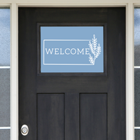 Die Cut Vinyl Welcome Sign Door Decal Home Decor