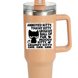 Waterproof VInyl Sticker Decal - Grumpy Kitty