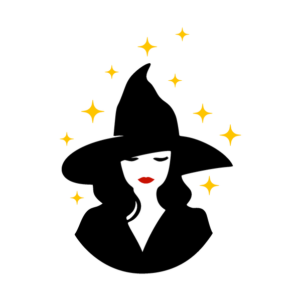 Die Cut Vinyl "Witch In The Stars" Decal - Vehicle / Car / Laptop Decal