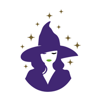 Die Cut Vinyl "Witch In The Stars" Decal - Vehicle / Car / Laptop Decal