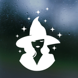 Die Cut Vinyl "Witch In The Stars" Decal - Vehicle / Car / Laptop Decal