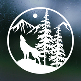 wolf decal, wolf scene decal, wolf car decal, wolf truck decal, wolf vinyl car decal, decals, wolf vinyl decal, wolf car decal, wolf truck decal