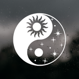Die Cut Vinyl Yin Yang Astro Decal - Waterproof Vehicle / Window / Camper Decal