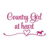 Country Girl At Heart Decal - Waterproof Die Cut Vinyl Decal
