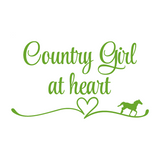 Country Girl At Heart Decal - Waterproof Die Cut Vinyl Decal