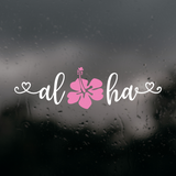 Die Cut Vinyl Aloha Hibiscus Flower Decal