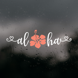 Die Cut Vinyl Aloha Hibiscus Flower Decal