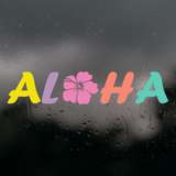 Die Cut Vinyl Decal - Aloha Hibiscus