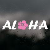Die Cut Vinyl Decal - Aloha Hibiscus