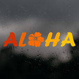 Die Cut Vinyl Decal - Aloha Hibiscus