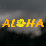 Die Cut Vinyl Decal - Aloha Hibiscus