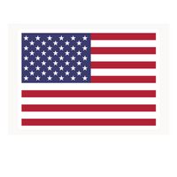 Waterproof Vinyl American Flag Sticker Decal - Car / Truck / Window Sticker Decal